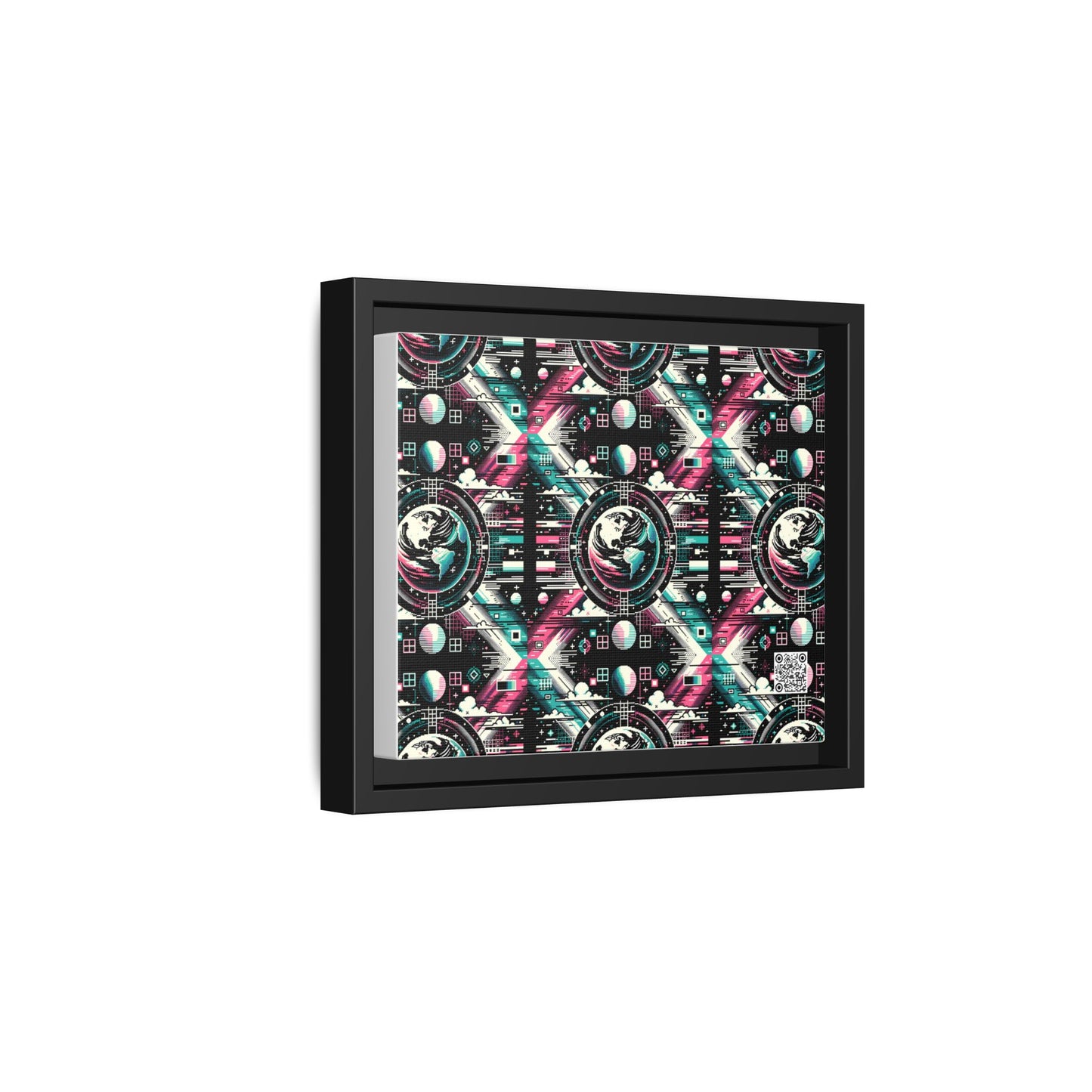 Digital Artistry Digital-native Streetwear Matte Canvas, Framed (multi-color) - 8404 Design-62 B