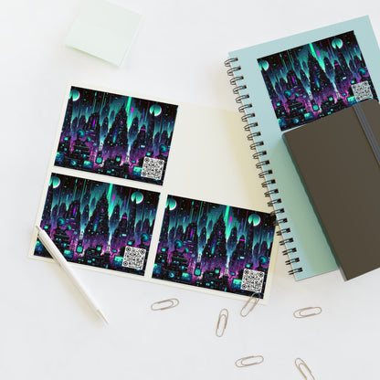 Tech Noir Graphics Futuristic Cyberpunk Sticker Sheets - 8404 Design-54