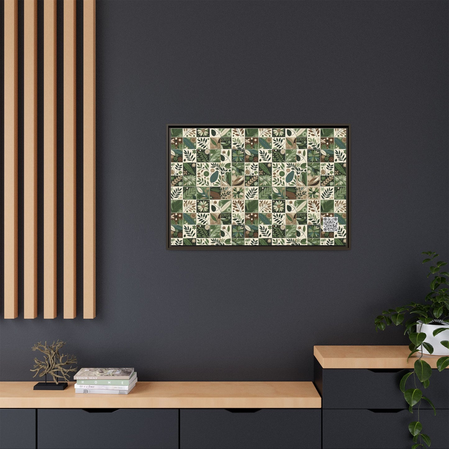 Streetwear Sustainability Environmentally Conscious Streetwear with a Natural Aesthetic Matte Canvas, Framed (multi-color) - 8404 Design-57 A