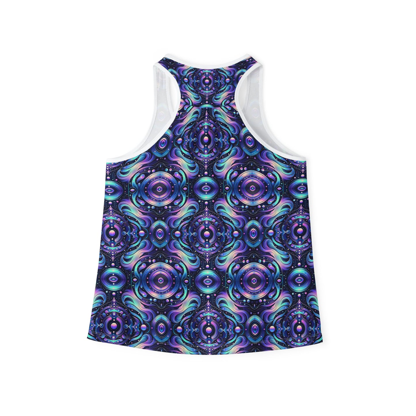 Iridescent Tech Fusion Tech-Forward Streetwear Women's Tank Top - 8404 Design-62