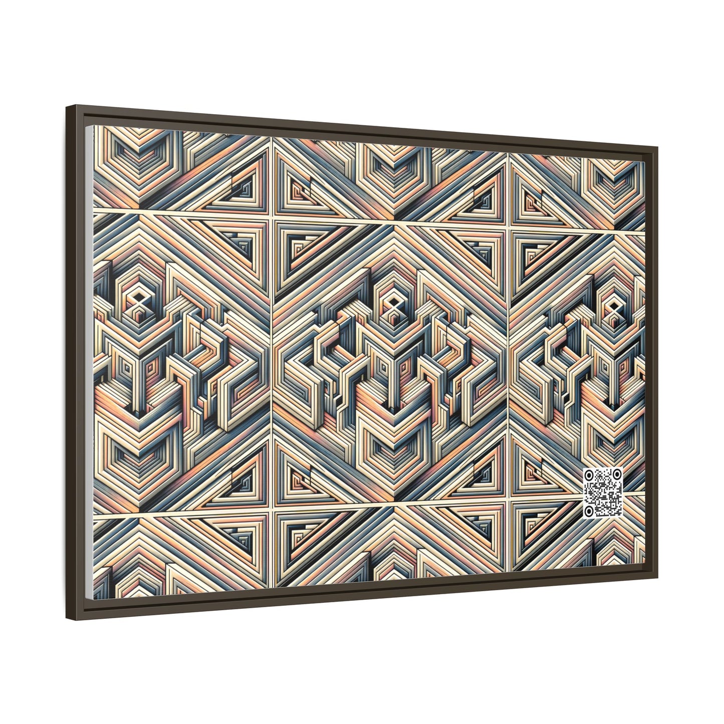 Tech Illusion Graphics Futuristic Artistry Matte Canvas, Framed (multi-color) - 8404 Design-52 A