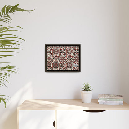 Neo Jomon Sculptural Aesthetics Artisanal Streetwear Matte Canvas, Framed (multi-Color) - 8404 Design-55 A