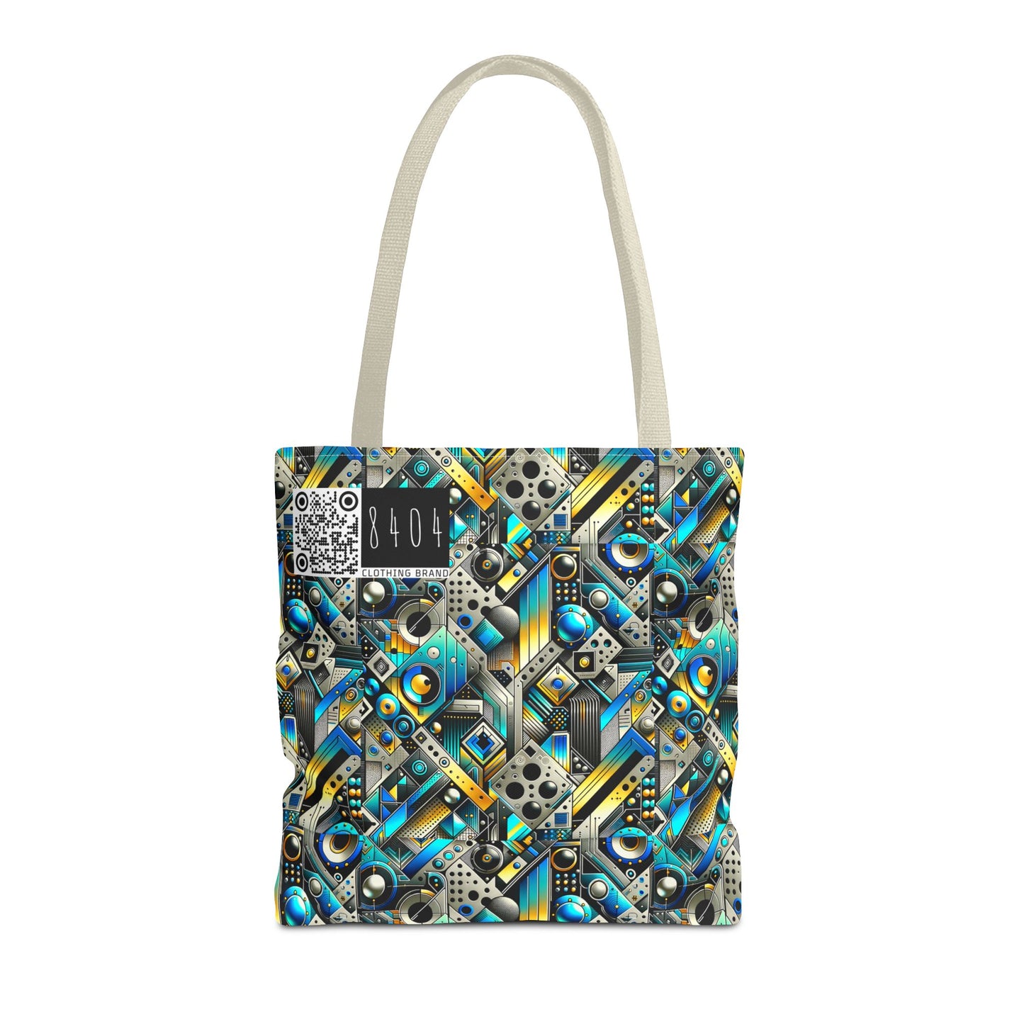 Tech Art Fusion Tech-Forward Streetwear Tote Bag - 8404 Design-50