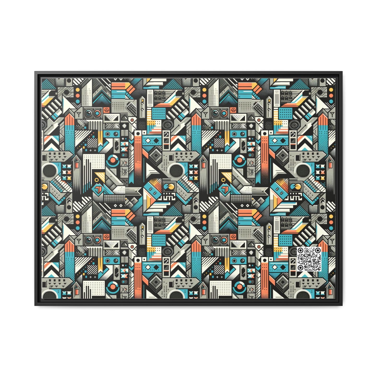 Digital Street Art Urban Street Style Matte Canvas, Framed (multi-color) - 8404 Design-81 A