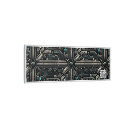 Tech Noir Futuristic Tech Aesthetic with a Dark Twist Matte Canvas, Framed (multi-color) - 8404 Design-59 B