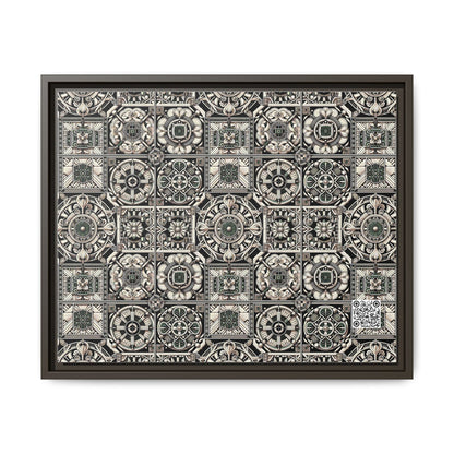 Cyber Garden Party Tech Garden Extravaganza Matte Canvas, Framed (multi-Color) - 8404 Design-45 A