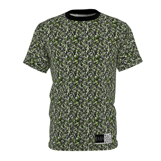 Graffiti Tech Fusion Bold Streetwear Fusion Unisex Cut & Sew Tee - 8404 Design-53