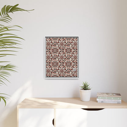 Neo Jomon Sculptural Aesthetics Artisanal Streetwear Matte Canvas, Framed (multi-Color) - 8404 Design-55 A