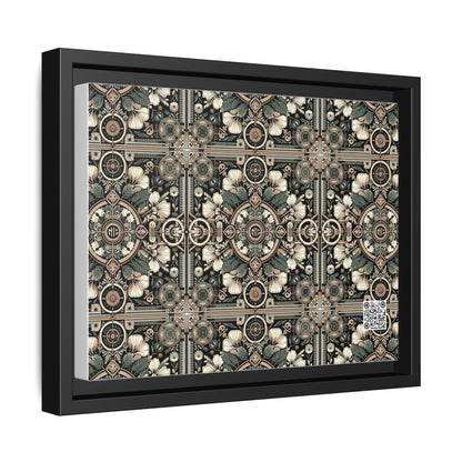 Cyber Garden Party Tech Garden Extravaganza Matte Canvas, Framed (multi-Color) - 8404 Design-66 A