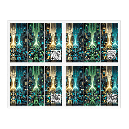 Cyber Punk Graphics Tech-Inspired Cyberpunk Sticker Sheets - 8404 Design-67