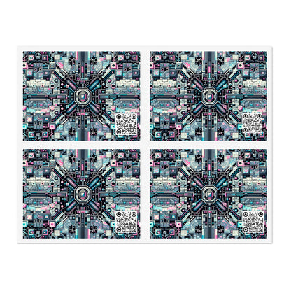 Digital Renaissance Tech-Forward Maximalism Sticker Sheets - 8404 Design-44