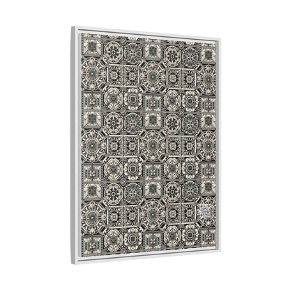 Cyber Garden Party Tech Garden Extravaganza Matte Canvas, Framed (multi-Color) - 8404 Design-45 A