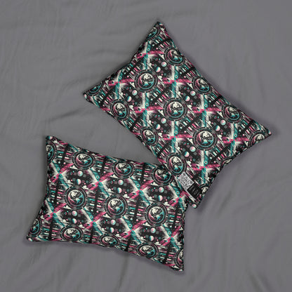 Digital Artistry Digital-native Streetwear Spun Polyester Lumbar Pillow - 8404 Design-62 S