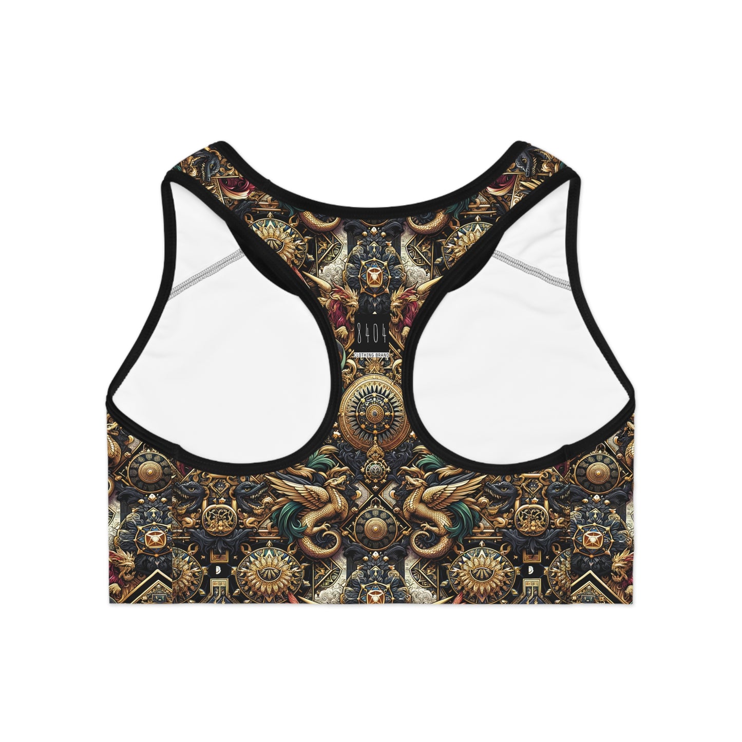 Digital Renaissance Luxurious Streetwear Inspired By Classical Art With a Modern Twist Sports Bra - 8404 Design-76