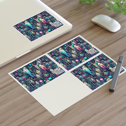 Digital Renaissance Tech-Forward Maximalism Sticker Sheets - 8404 Design-56
