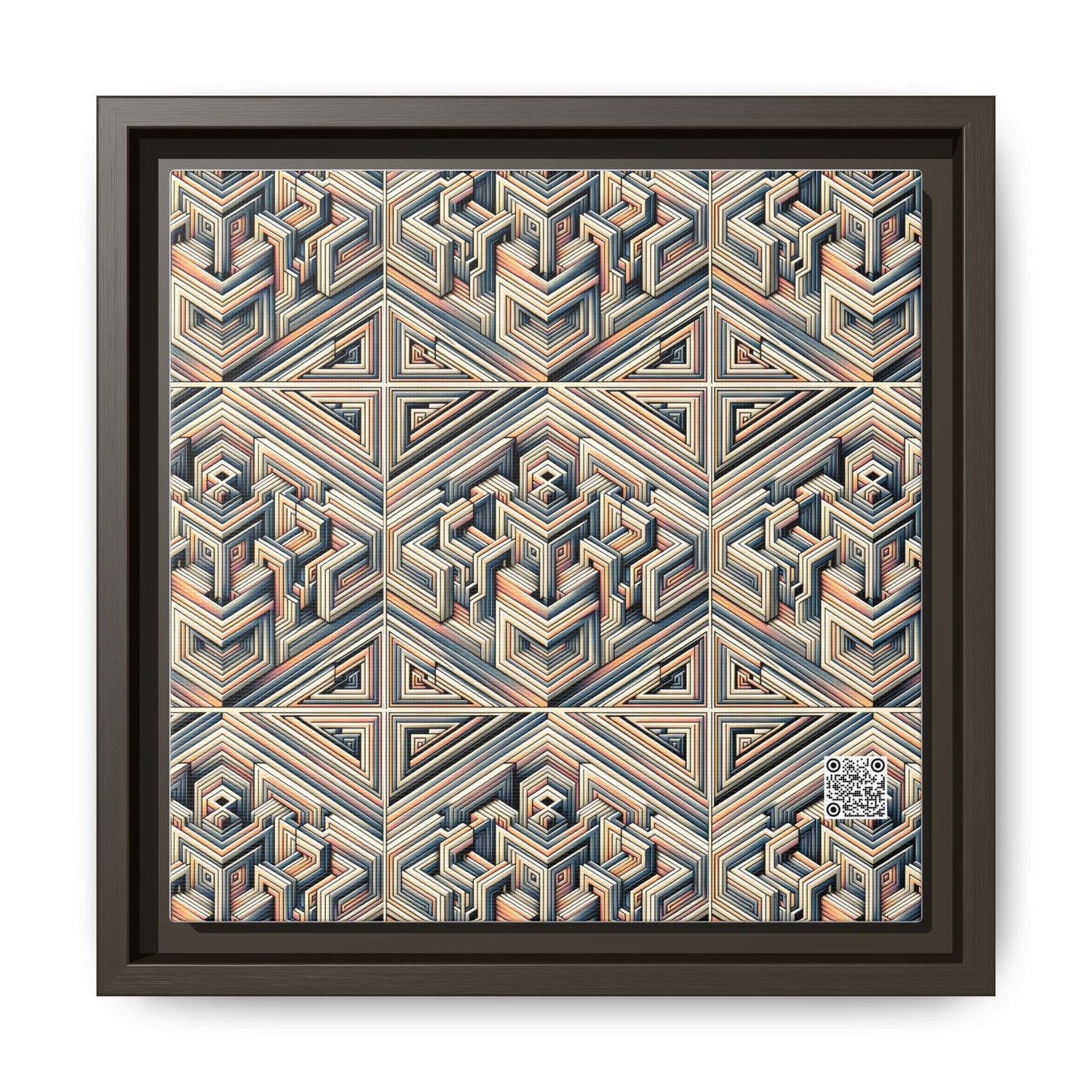Tech Illusion Graphics Futuristic Artistry Matte Canvas, Framed (multi-color) - 8404 Design-52 B