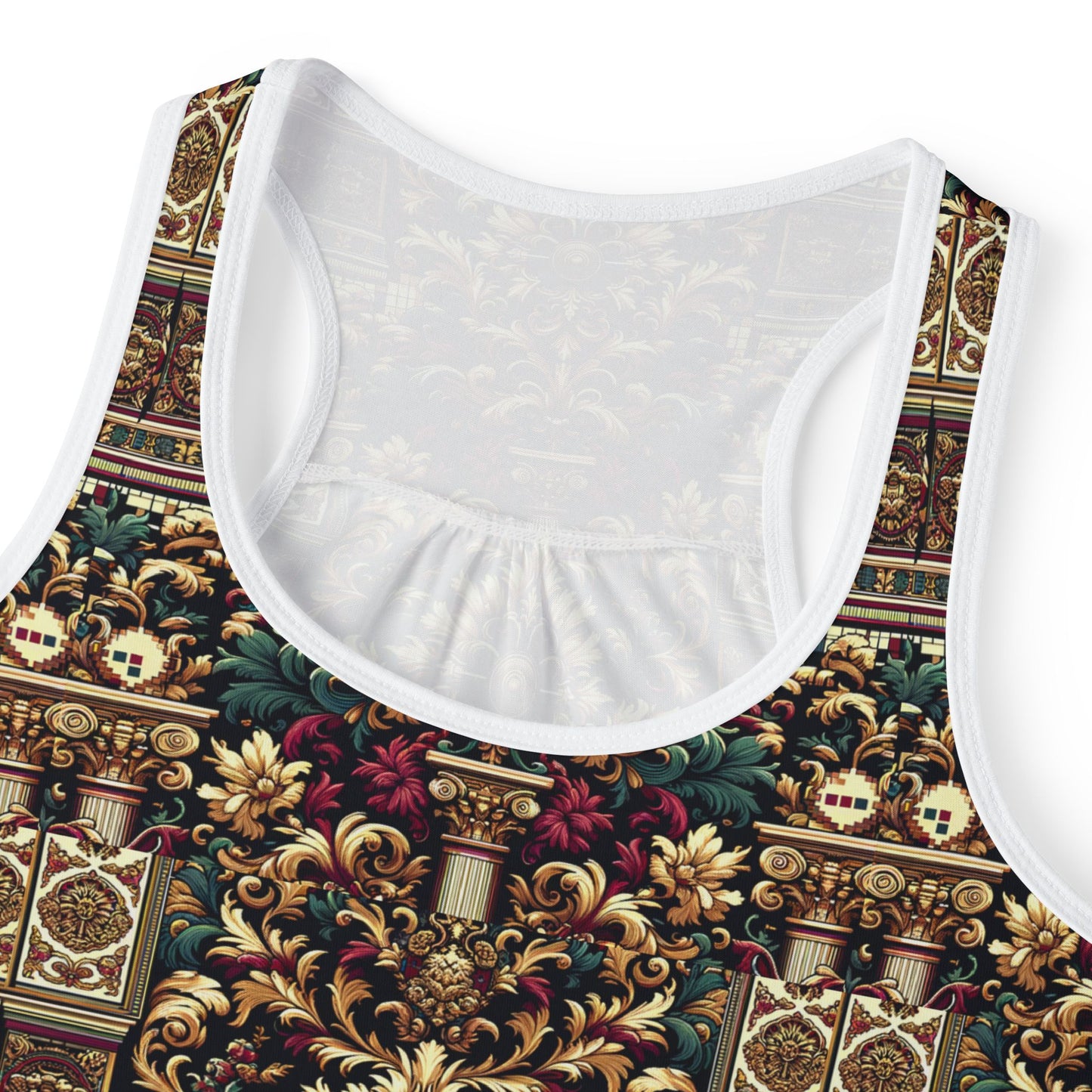 Digital Renaissance Modern Baroque Fusion Women's Tank Top - 8404 Design-57