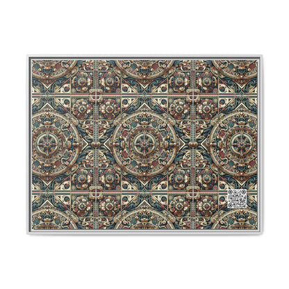 Urban Renaissance Historical Fusion With Street Edge Matte Canvas, Framed (multi-Color) - 8404 Design-57 A