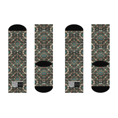 Neo-Dandyism Modern Dandy Streetwear Cushioned Crew Socks - 8404 Design-56