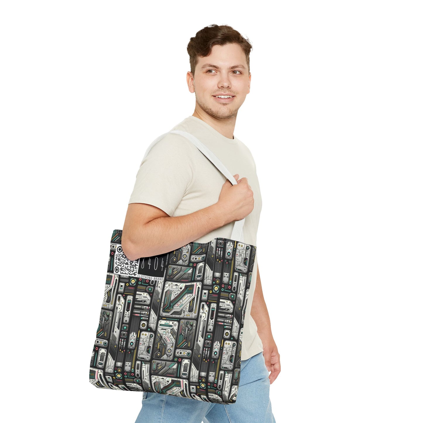 Tech Utility Gear Tech-Forward Minimalism Tote Bag - 8404 Design-45