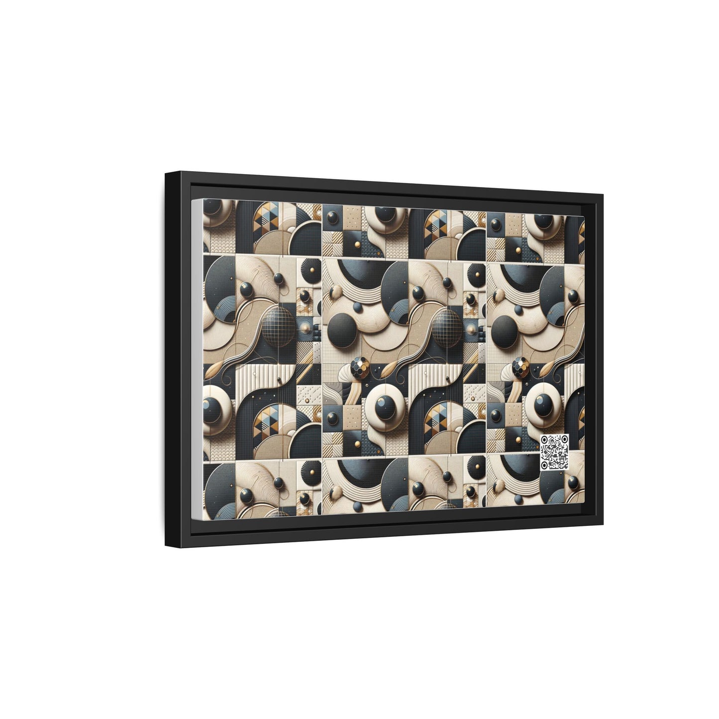 Tech-forward Luxe Streetwear Tech Luxe Fusion Matte Canvas, Framed (multi-color) - 8404 Design-71 B