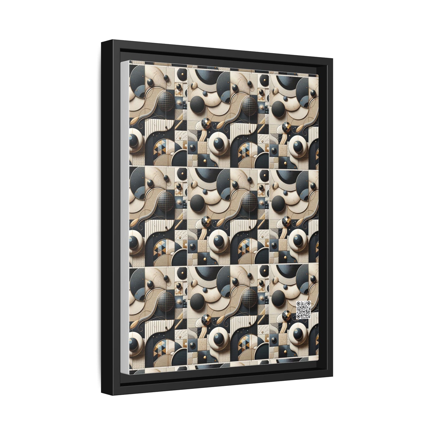 Tech-forward Luxe Streetwear Tech Luxe Fusion Matte Canvas, Framed (multi-color) - 8404 Design-71 A