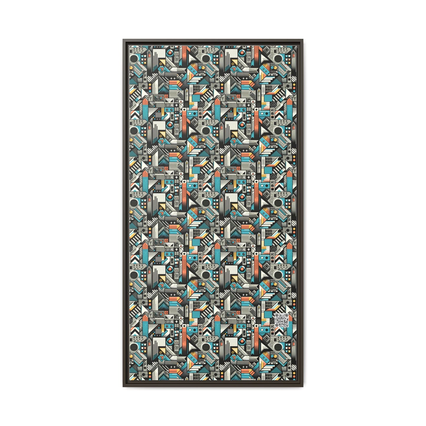 Digital Street Art Urban Street Style Matte Canvas, Framed (multi-color) - 8404 Design-81 B