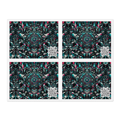 Digital Rebellion Tech-Inspired Streetwear Sticker Sheets - 8404 Design-54