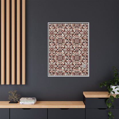 Neo Jomon Sculptural Aesthetics Artisanal Streetwear Matte Canvas, Framed (multi-Color) - 8404 Design-55 A