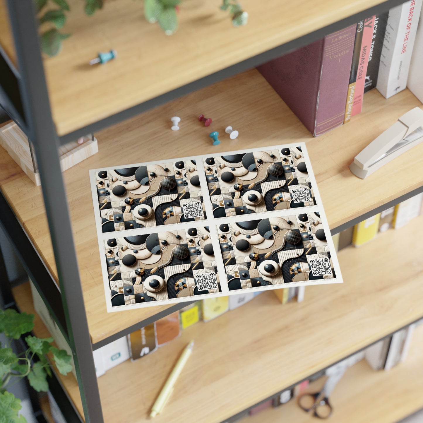 Tech-forward Luxe Streetwear Tech Luxe Fusion Sticker Sheet - 8404 Design-71