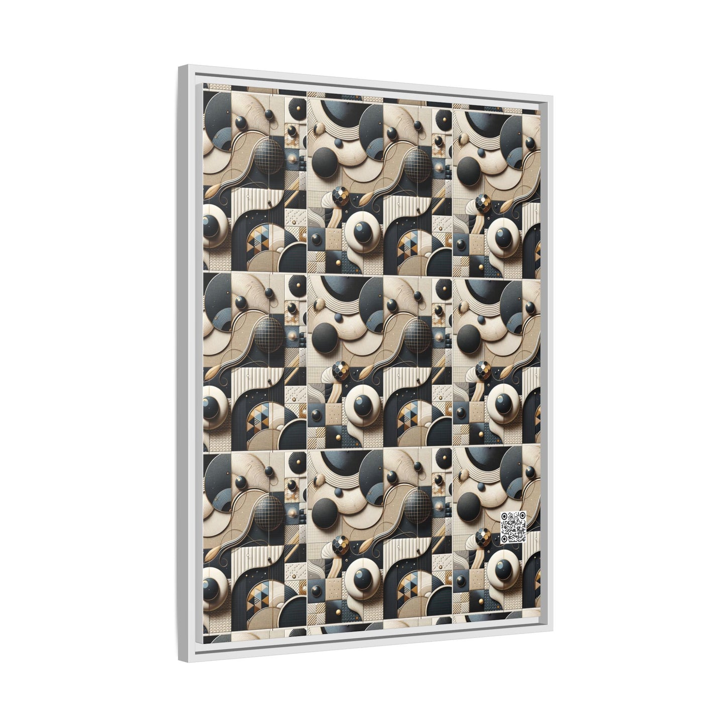 Tech-forward Luxe Streetwear Tech Luxe Fusion Matte Canvas, Framed (multi-color) - 8404 Design-71 A