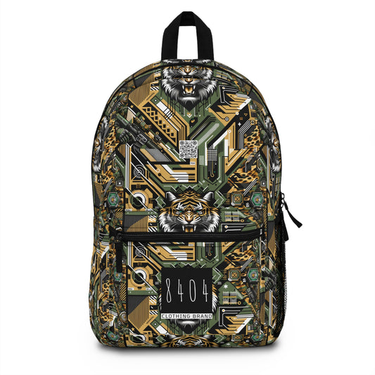 Neo-Camo Fusion Tech-Forward Streetwear Backpack - 8404 Design-58