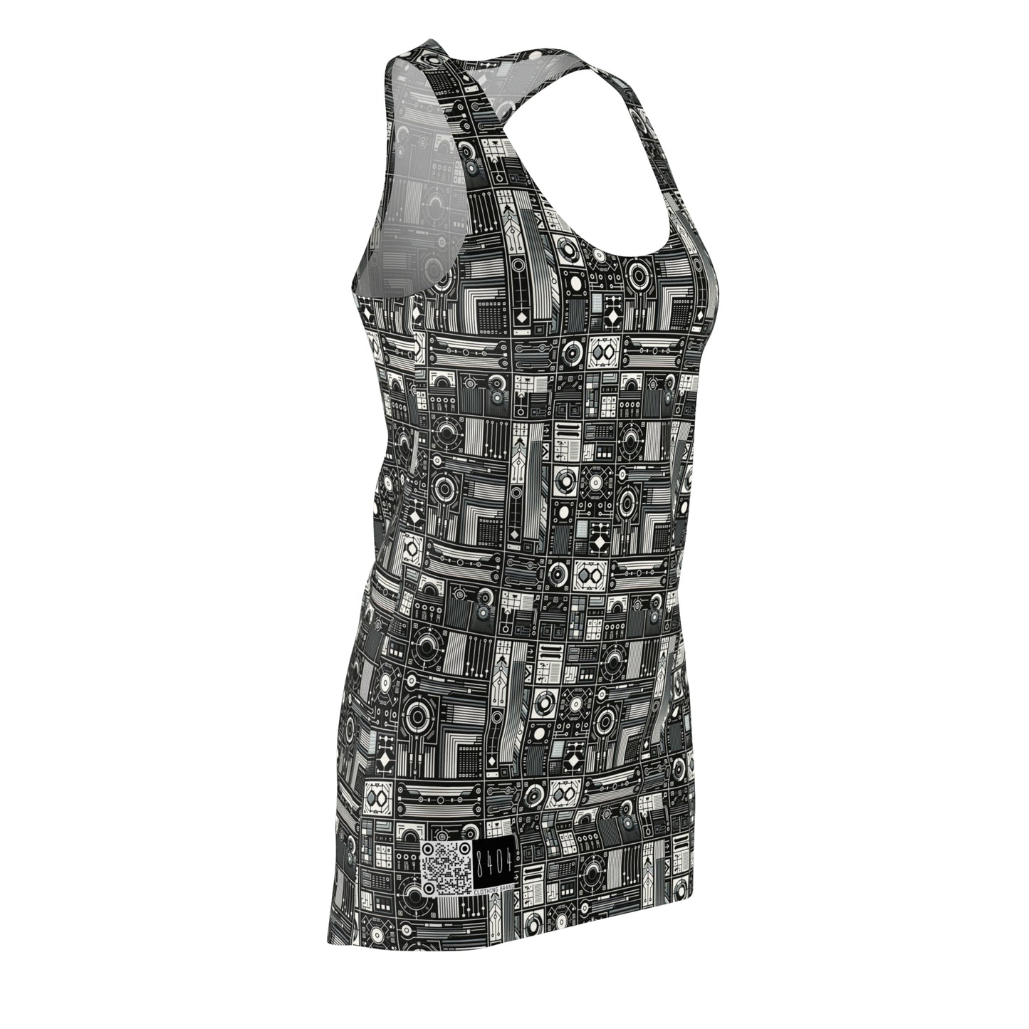 Digital Minimalism Minimalist Tech Women's Cut & Sew Racerback Dress - 8404 Design-62