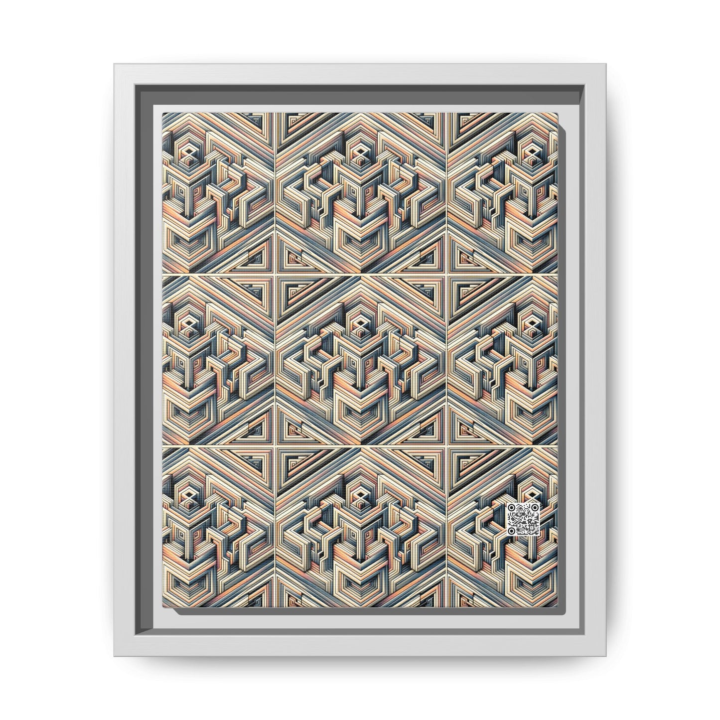 Tech Illusion Graphics Futuristic Artistry Matte Canvas, Framed (multi-color) - 8404 Design-52 B