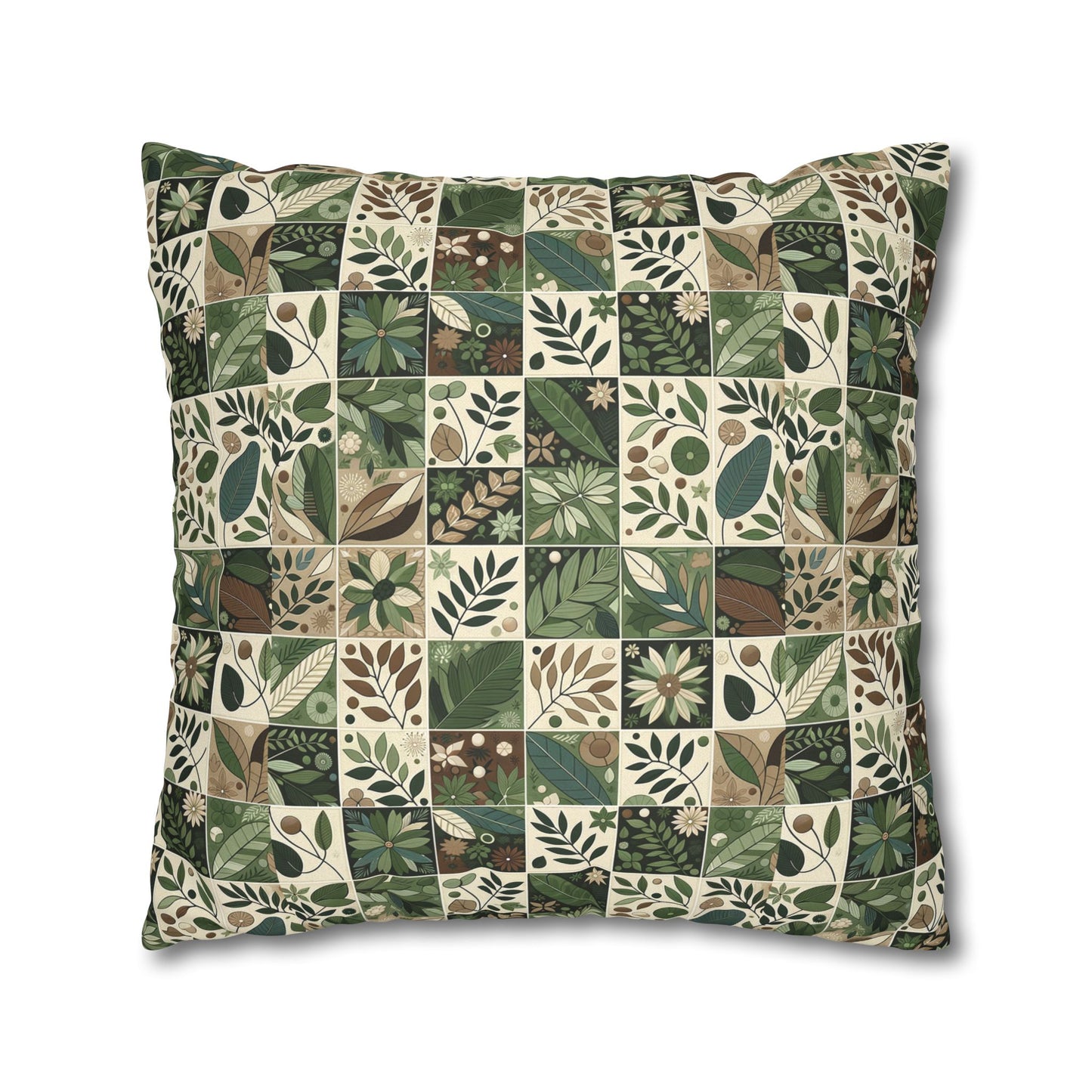 Streetwear Sustainability Environmentally Conscious Streetwear with a Natural Aesthetic Faux Suede Square Pillowcase - 8404 Design-57