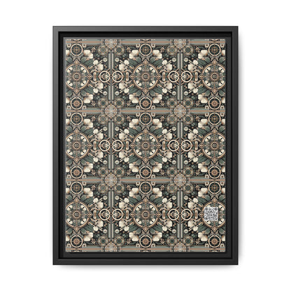 Cyber Garden Party Tech Garden Extravaganza Matte Canvas, Framed (multi-Color) - 8404 Design-66 A