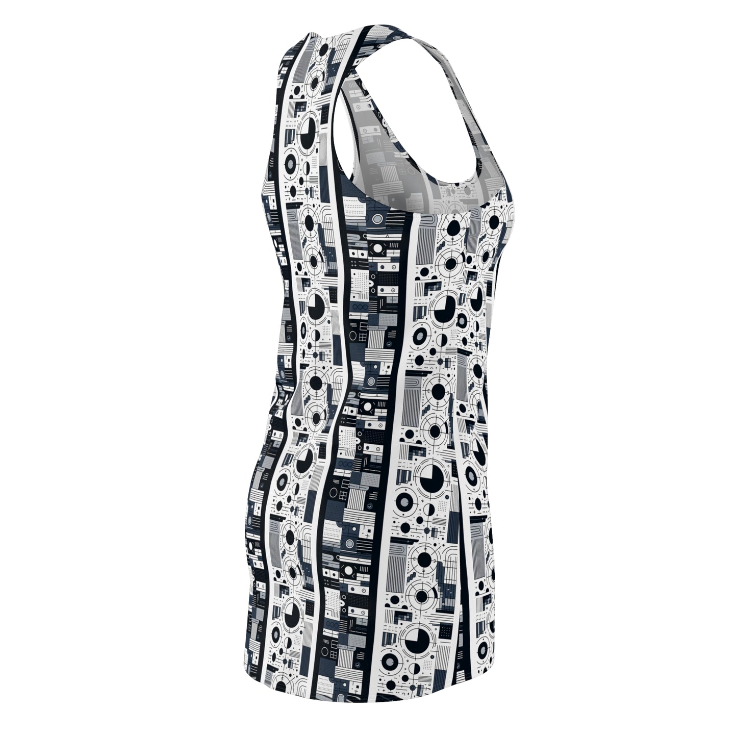 Minimalist Athleisure Minimalist Tech Women's Cut & Sew Racerback Dress - 8404 Design-54