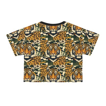 Streetwear Safari Urban Jungle Exploration Crop Tee - 8404 Design-64