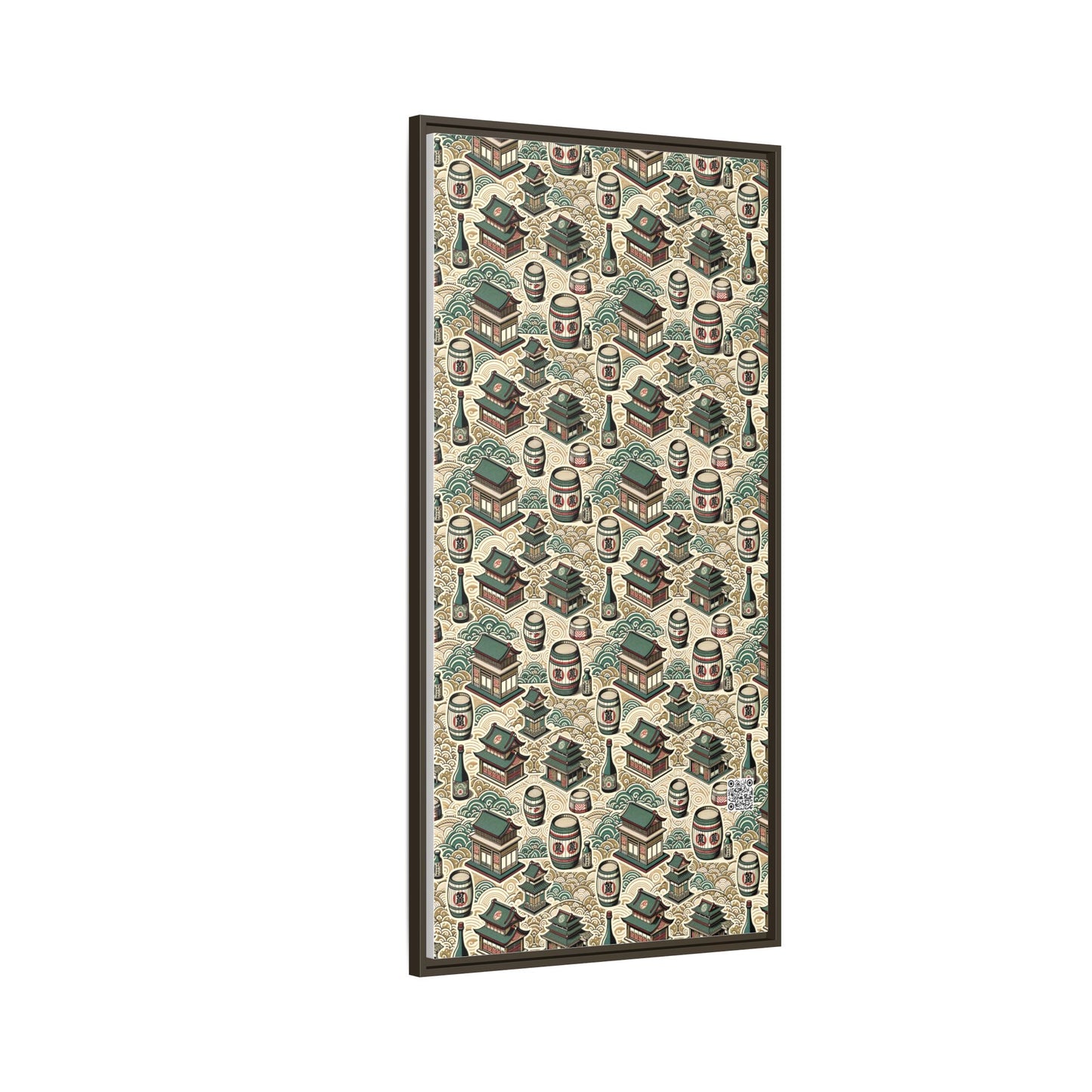 Cultural Artisanal Fusion Contemporary Cultural Elegance Matte Canvas, Framed (multi-Color) - 8404 Design-68 B