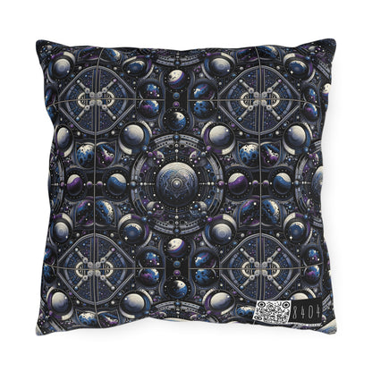 Tech Astronaut Tech-Forward Streetwear Meets Space Exploration Outdoor Pillow - 8404 Design-46