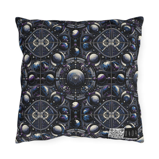 Tech Astronaut Tech-Forward Streetwear Meets Space Exploration Outdoor Pillow - 8404 Design-46