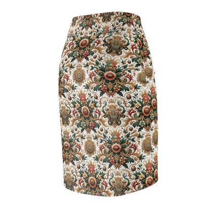 Monogram Madness Luxurious Streetwear Women's Pencil Skirt - 8404 Design-68