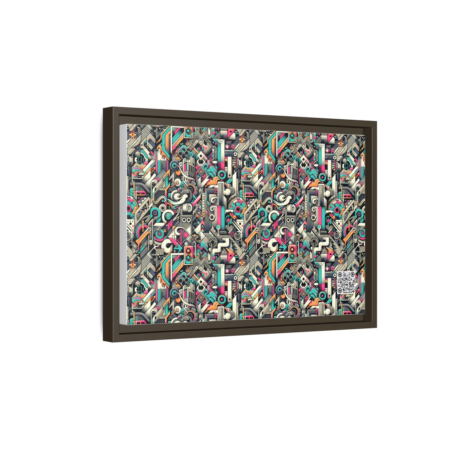 Digital Street Art Urban Street Style Matte Canvas, Framed (multi-color) - 8404 Design-74 B