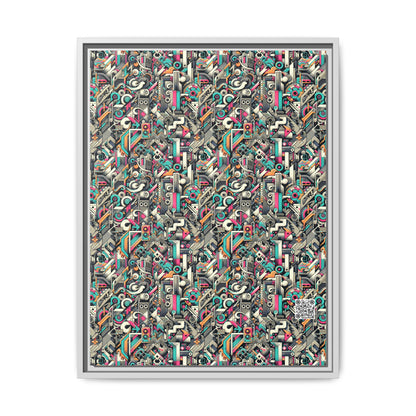 Digital Street Art Urban Street Style Matte Canvas, Framed (multi-color) - 8404 Design-74 A