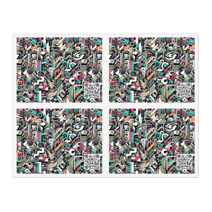 Digital Street Art Urban Street Style Sticker Sheet - 8404 Design-74