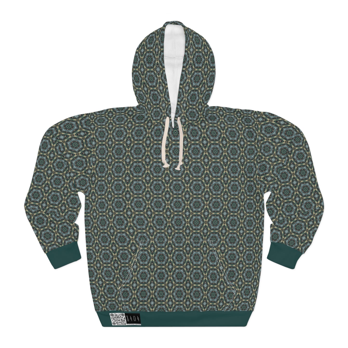 8404 Unisex Adult "Green Outer Core" Fashion Pullover Hoodie