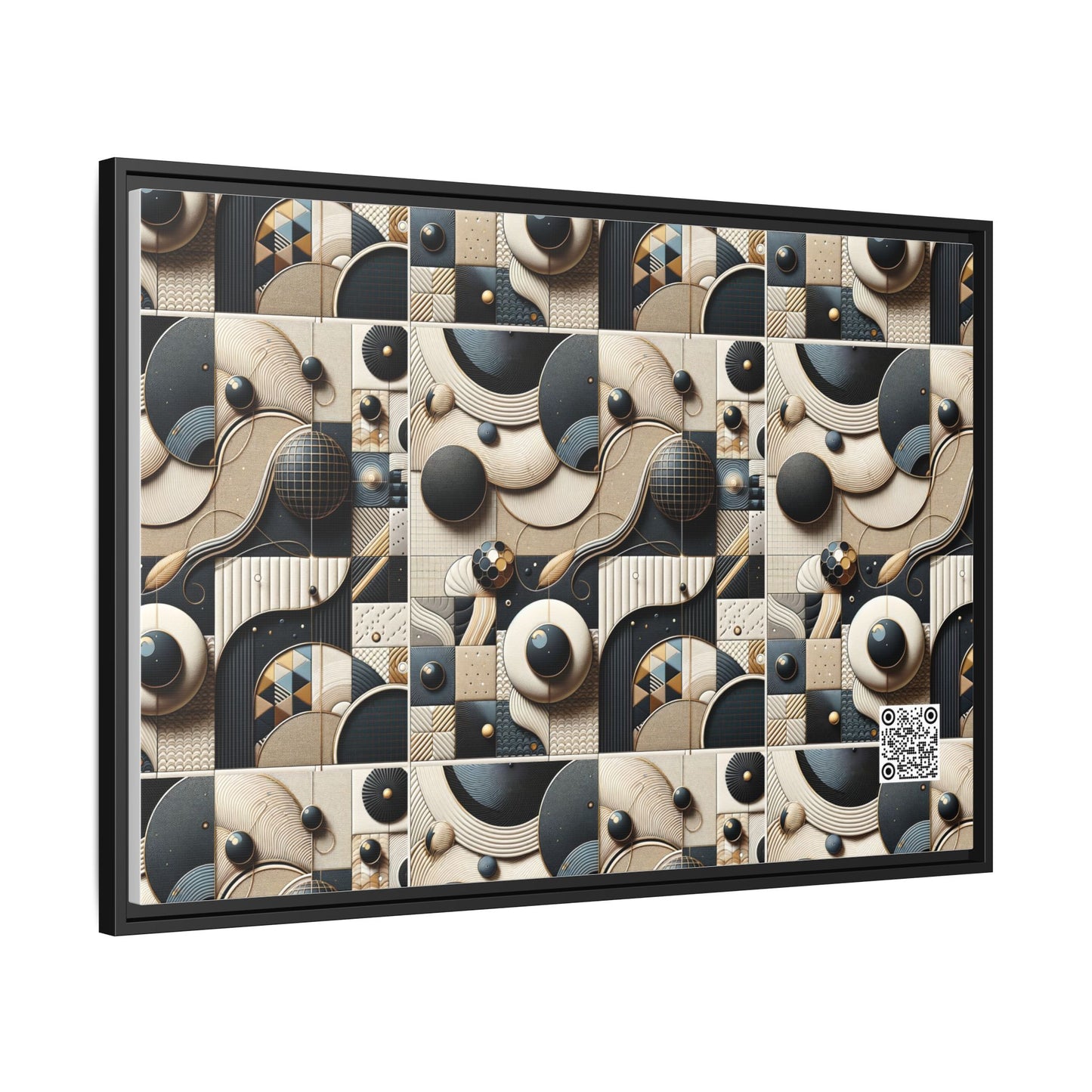 Tech-forward Luxe Streetwear Tech Luxe Fusion Matte Canvas, Framed (multi-color) - 8404 Design-71 A