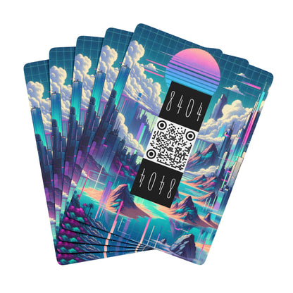 Digital Dreamscapes Digitally-Inspired Streetwear With a Dreamy, Surreal Twist Poker Playing Cards - 8404 Design-53 B