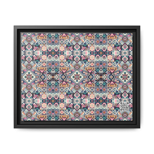 Matte Canvas, Framed (multi-Color) - 8404 Design-01