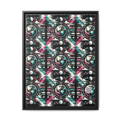 Digital Artistry Digital-native Streetwear Matte Canvas, Framed (multi-color) - 8404 Design-62 A